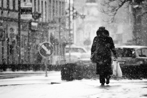 Street a vteřiny na ulici - Zimním městem