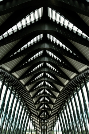 Architektura krásná a účelná - Lyon Saint-Exupéry Airport Inside