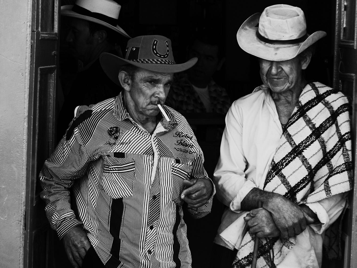 Ranní cigareta, horská vesnice Concepcion, Kolumbie
