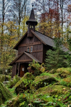 Objekty v krajině zasazené - stožecká kaple