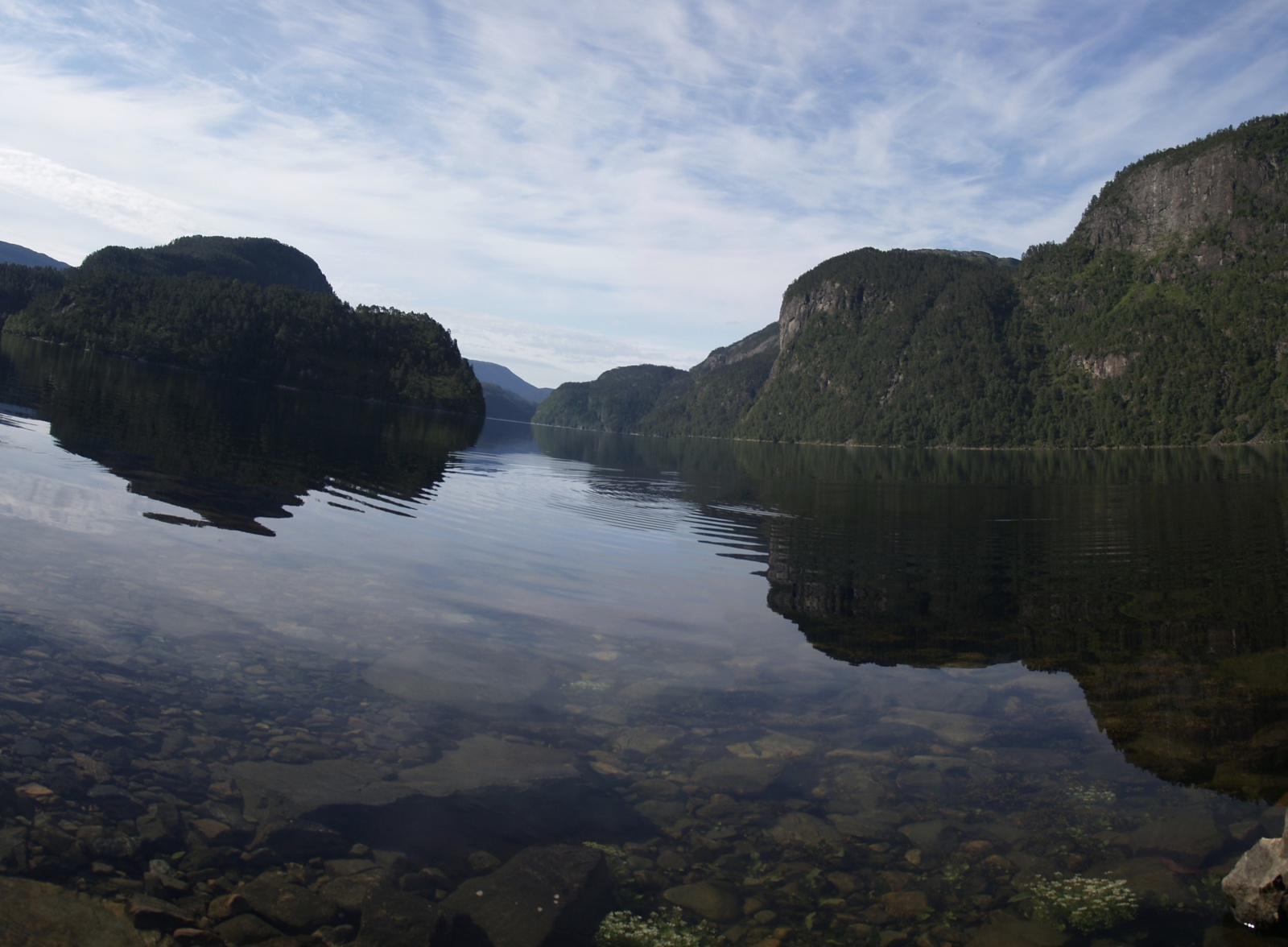 Pohodové odpoledne na fjordu