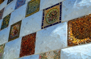 Blízká krása v detailu - mozaika čtverce