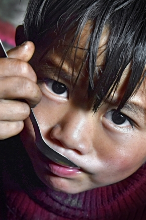 Portrét - oči Nepálu