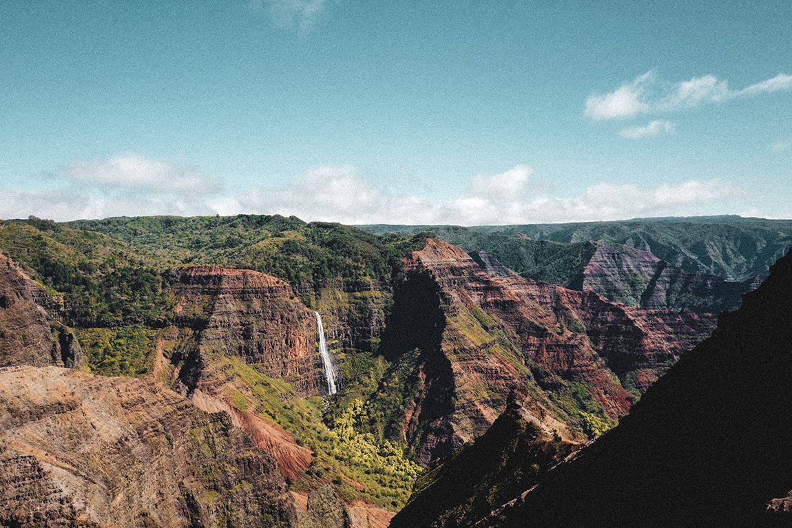 Havajský Grand Canyon pacifiku