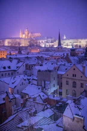 Tiché město a jeho architektura - Když sníh kouzlí