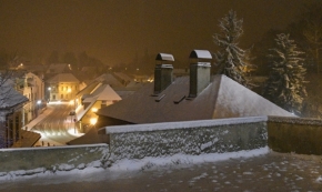 Tiché město a jeho architektura - A tiše padal sníh.. (Mnichovo Hradiště)