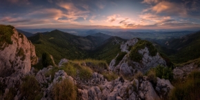 Odstíny zelené - po západe slnka nad Tatrami