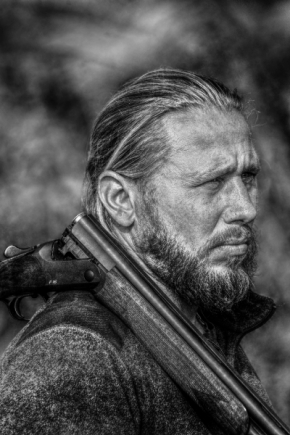 Černobílý portrét - Novodobý Viking