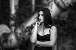 Černobílý portrét - Barbora