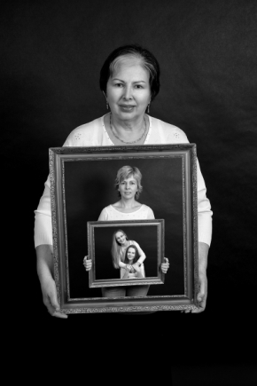 Černobílý portrét - Tri generácie