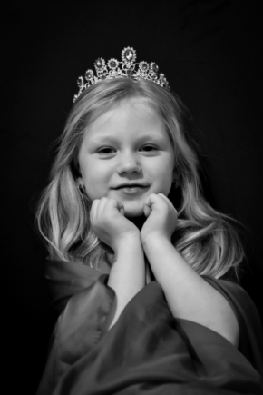 Černobílý portrét - Princezna 