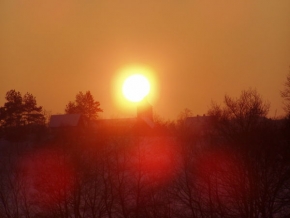 Šárka Hlínová - Sněhový západ Slunce