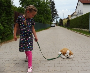 Děti a zvířata - na procházce