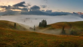 Martin Kučera - Alpe Di Siusi v jesenné ráno