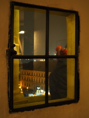 Pohled z okna - Vánoce 2019 - Stará radnice Brno