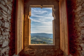 Pohled z okna - Okno do Šumavy