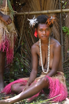 Portrét je o lidech - Domorodá tanečnice z Vanuatu