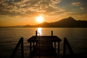 Krajina - Lago di Garda - zápd Slnka