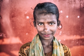 Portrét - Dievča z kmeňa Manu II