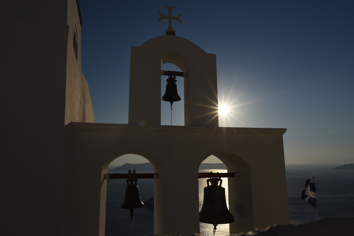 Západ slunce na Santorini