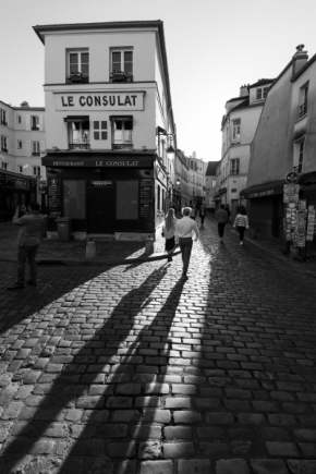 Černobílá - Ráno na Montmartre