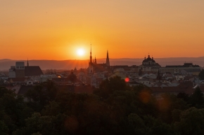 Západovka/východovka - svítání nad Olomoucí