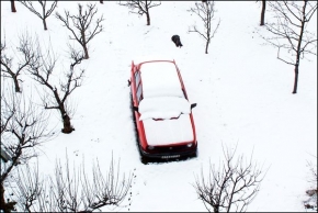 Kouzlení zimy - Fotograf roku - kreativita - Auto zátiší
