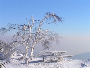 Kouzlení zimy - Zimní vyhlídka na děčinském sněžníku