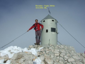 Petr Slavík - Triglav - vrchol (místo vyfocení DUHY)
