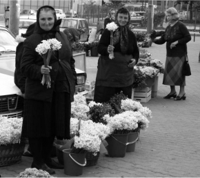Černobíle… - Prodavačky květin, Temešvár