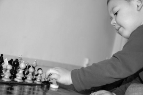 Černobíle… - Malý šachysta