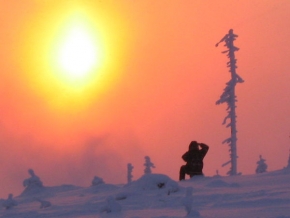 Kouzlení zimy - Fotograf a slunce