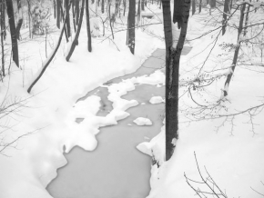 Kouzlení zimy - Zamrzlá bezejmenná řeka