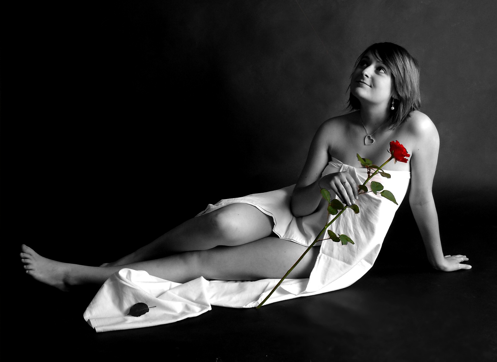 Dívka s růží 2