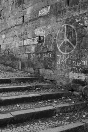 Černobíle… - Městské schody