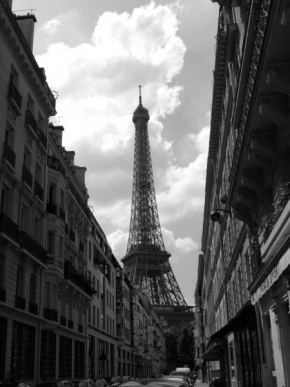 Černobíle… - Ulice Paříže