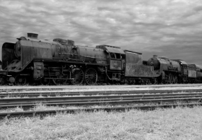 Černobíle… - Starý vlak