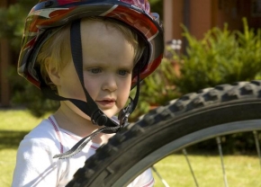 Portréty dětí - Cyklistka