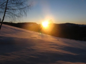 Královna zima - Východ Slunce nad desnou