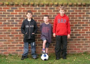 Děti - Tři fotbalisti