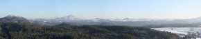 Královna zima - Panorama Studený vrch