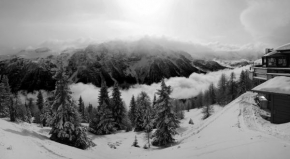 Královna zima - Černobílé panorama