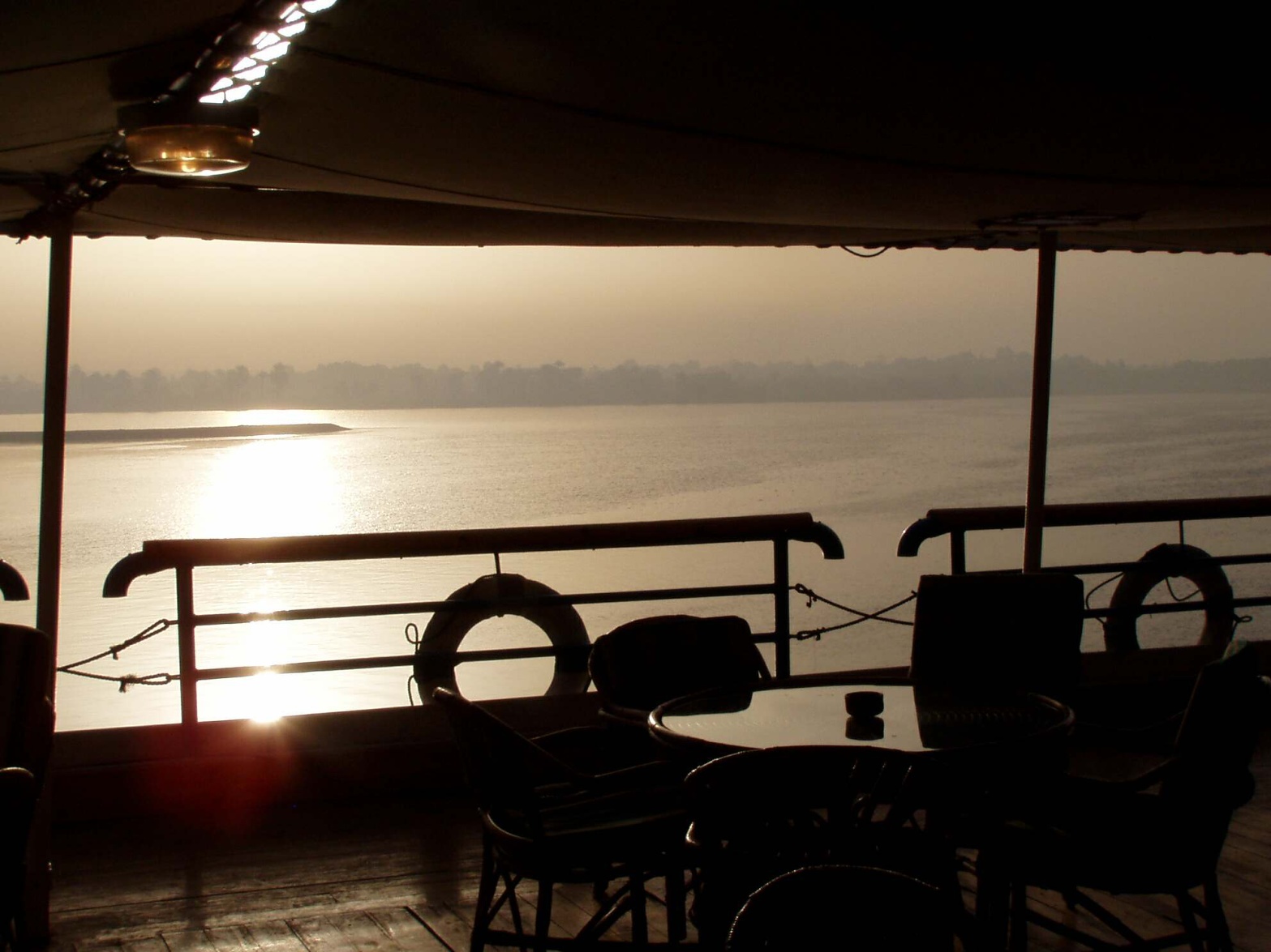 Západ slunce na Nilu